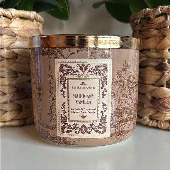 Bath & Body Works Other - Mahogany Vanilla 3-Wick Bath & Body Works Candle